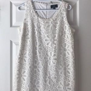 Sleeveless floral cutout dress